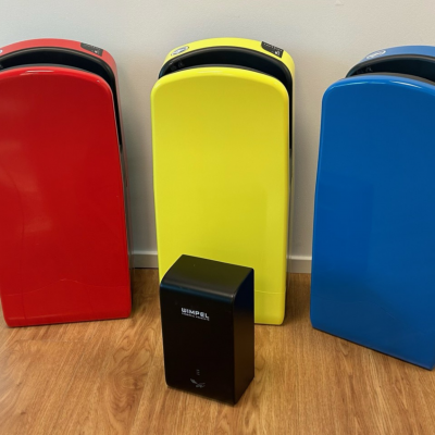 Håndtørker - Wimpel GTS 750W IP24 sort - miljøbilde 4
